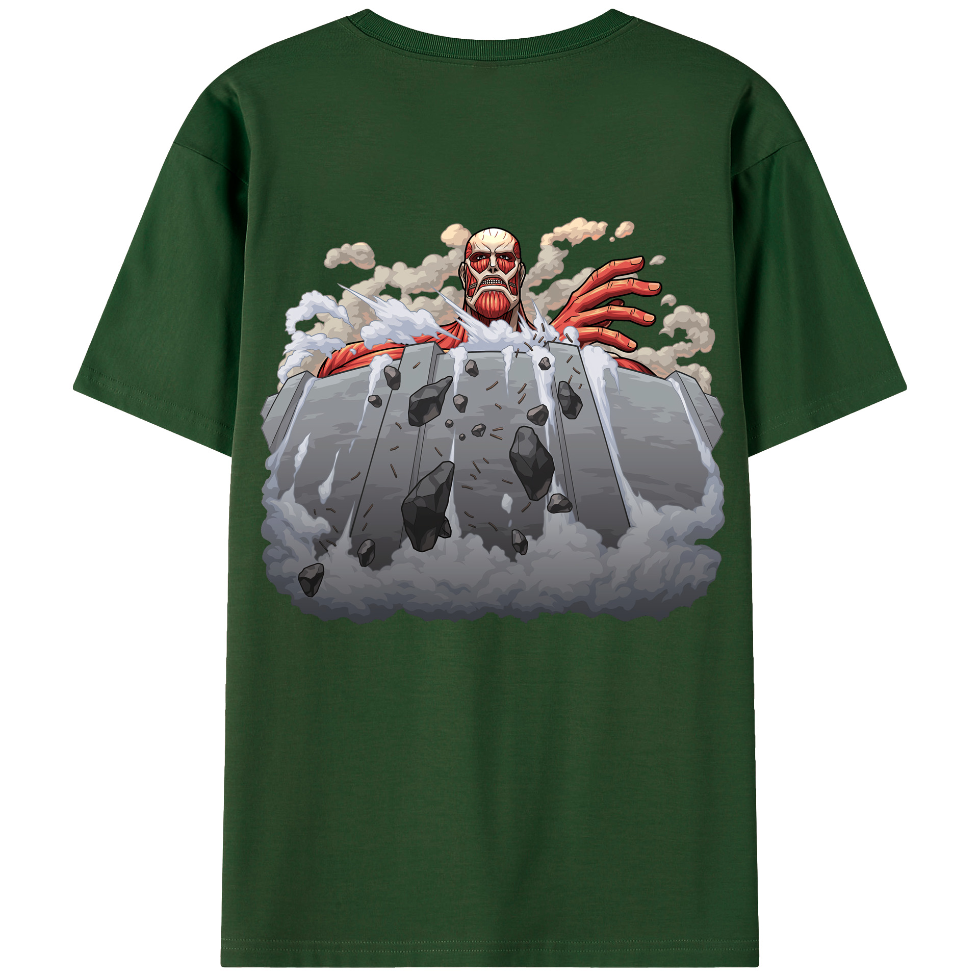 （画像用） 進撃の巨人 Attack on Titan 綿100％半袖Tシャツ（背面プリント）
